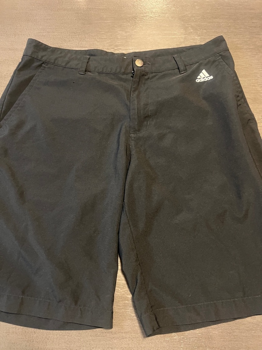 adidas Black Athletic Shorts with Logo
